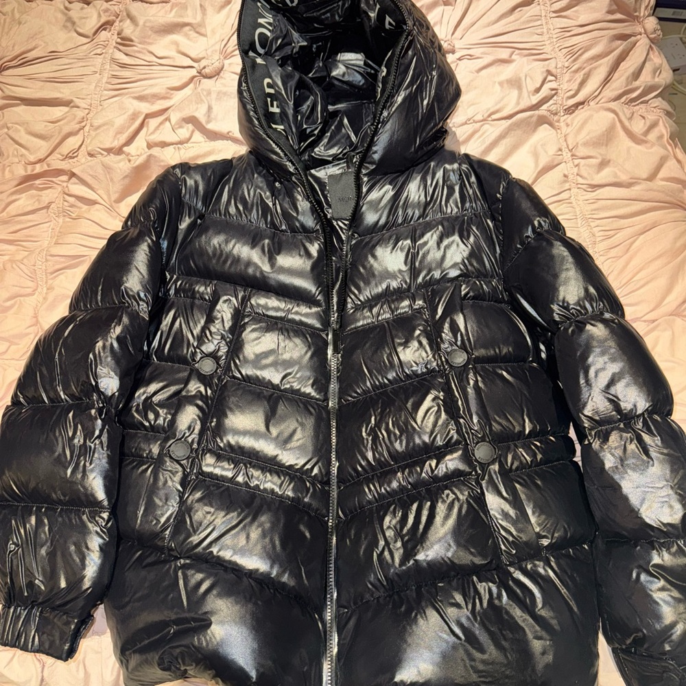 Moncler Shiny Black Puffer Jacket